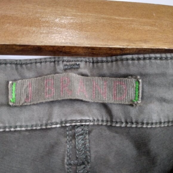 J Brand West Point Green Zipper Skinny Jeans Stretch Pants Size 26 - Picture 9 of 13